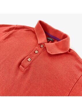 OndadeMar Men's Short Sleeve Polo Shirt Orange • Small